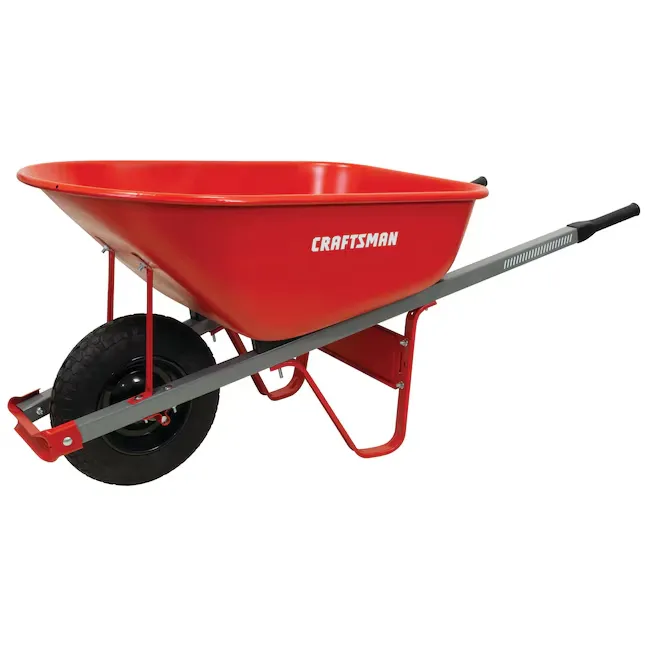 [CRA CMXMBBAR6ST] CRAFTSMAN 6-cu ft 1 Wheel Steel Push Wheelbarrow