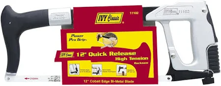 Ivy Classic 11102 Pro Grip 12 Inch Quick Release High Tension Hack Saw