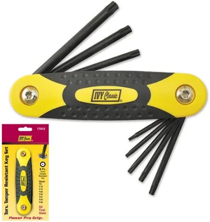 Ivy Classic 17012 Torx Tamper Resistant Key Set