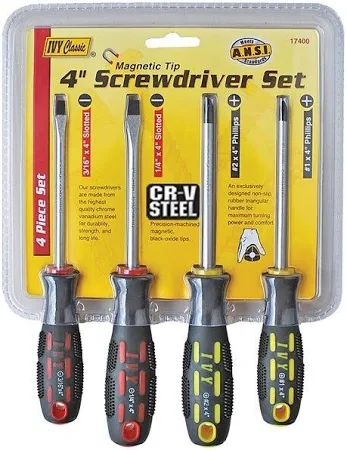 Ivy Classic 17400 4 Icnh Screwdriver Set