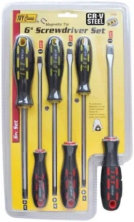 Ivy Classic 17401 6 Piece Screw Driver Set