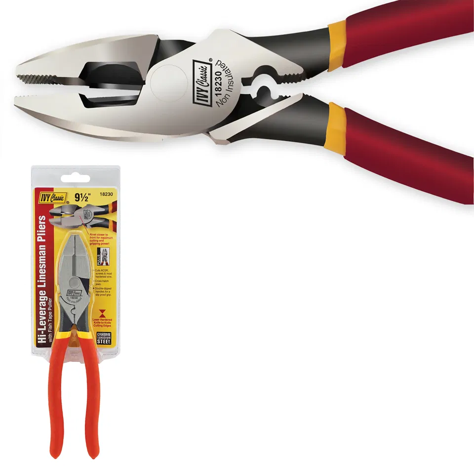 [IC-18230] Ivy Classic 18230 9.5 Inch Hi Leverage Linesman Pliers