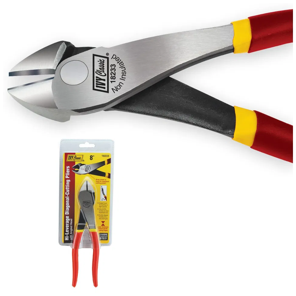 [IVY 18233] Ivy Classic 8 Inch Hi Leverage Diagonal Cutting Pliers